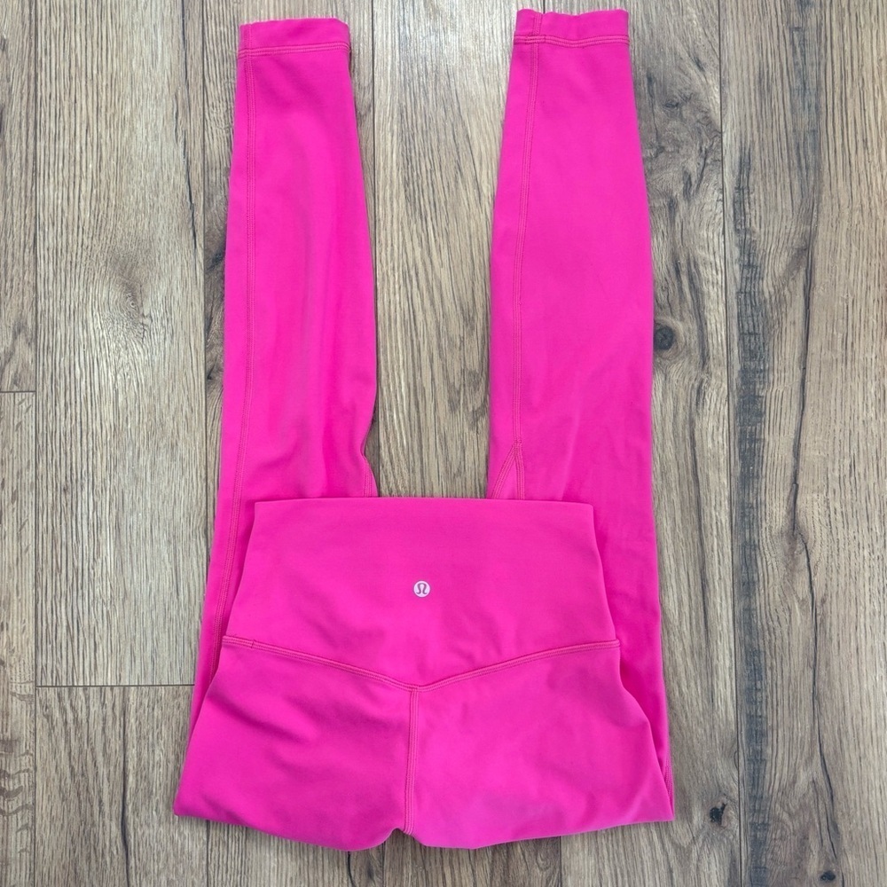 Lululemon Align Double Lined High Rise Pant 28" In Sonic Pink Size 4